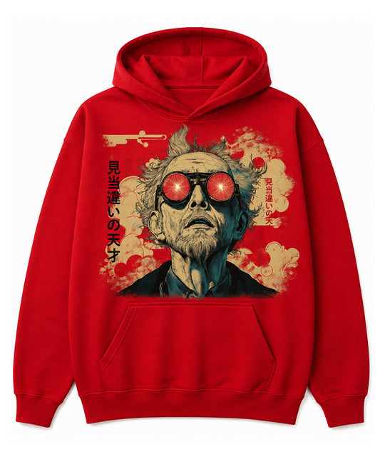 Japanesse Lettering Red Hoodie